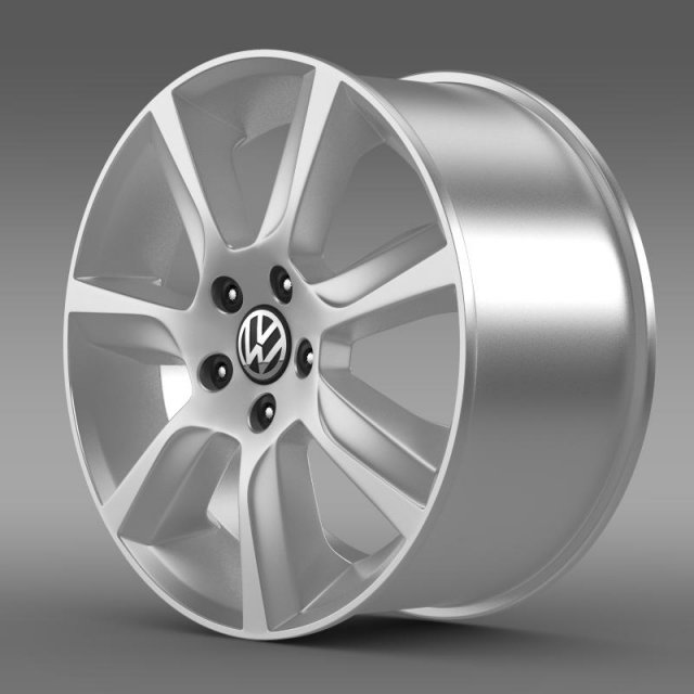 vw polo sedan rim 3D Модель .c4d .max .obj .3ds .fbx .stl .blend