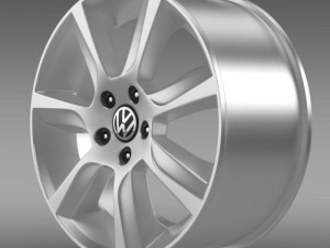 vw polo sedan rim 3D Model