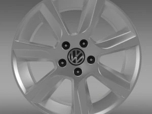 vw polo sedan rim 3D Model