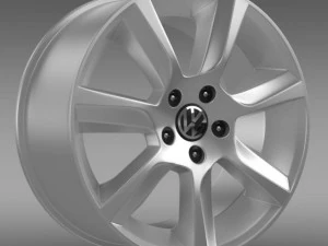 vw polo sedan rim 3D Model