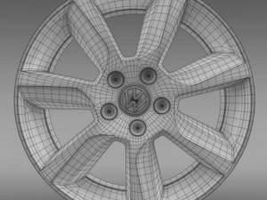 vw polo sedan rim 3D Модель