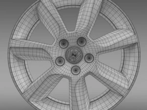vw polo sedan rim 3D Model