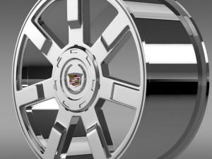 cadillac escalade esv 2wd2 rim 3D Model