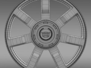 cadillac escalade esv 2wd2 rim 3D Model