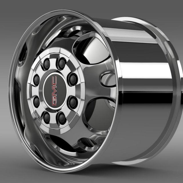 gmc sierra 2500hd 2wd crew2009 rim Model 3D .c4d .max .obj .3ds .fbx .stl .blend 