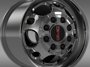 gmc sierra 2500hd 2wd crew2009 rim Model 3D