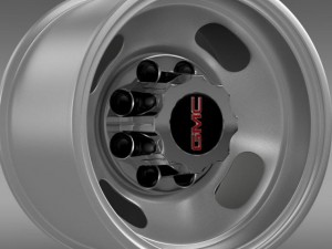 gmc sierra 3500hd 2008 2 rim 3D Модель