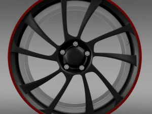 vw beetle abt 2012 rim 3D Model
