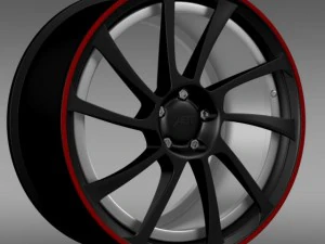 vw beetle abt 2012 rim 3D Model