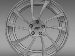vw beetle abt 2012 rim 3D Model