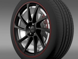 vw beetle abt 2012 wheel 3D 모델