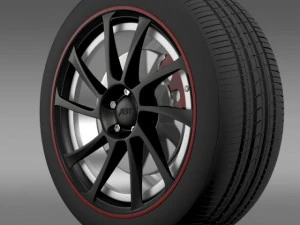 vw beetle abt 2012 wheel 3D Model