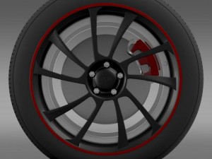vw beetle abt 2012 wheel Modelo 3D