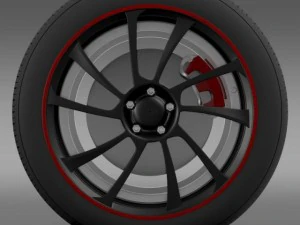 vw beetle abt 2012 wheel 3D Model