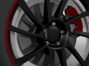 vw beetle abt 2012 wheel 3D Model