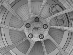 vw beetle abt 2012 wheel 3D Model