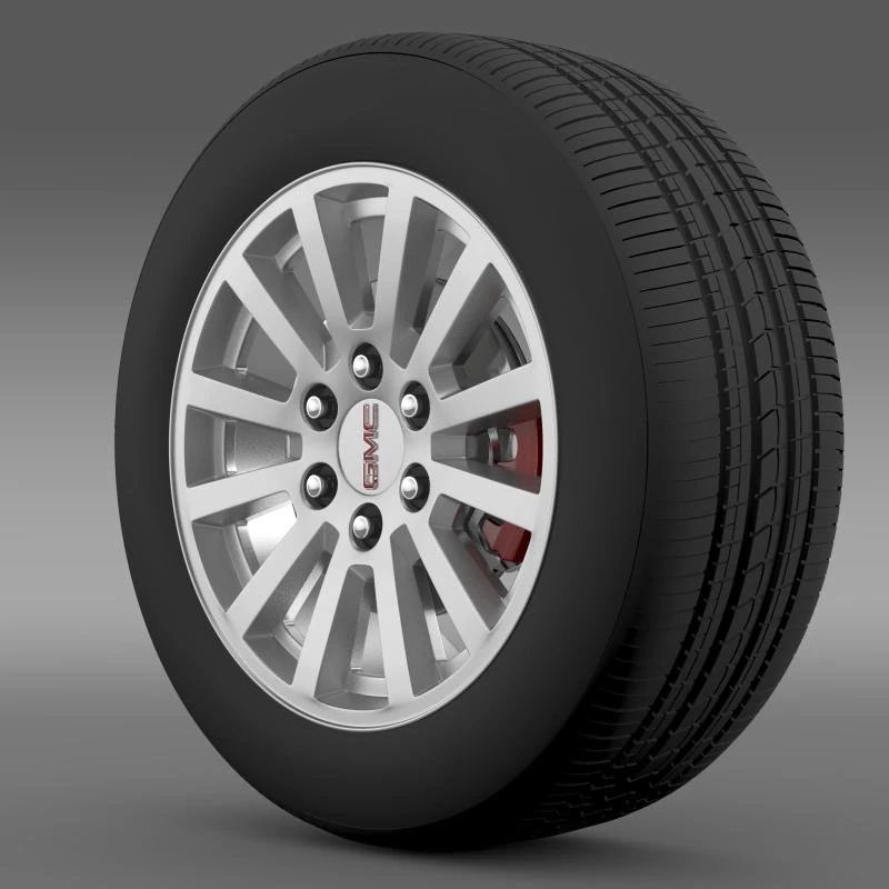 gmc yukon hybrid 2012 wheel 3D Model .c4d .max .obj .3ds .fbx .stl .blend 