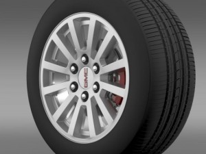 gmc yukon hybrid 2012 wheel 3D Model