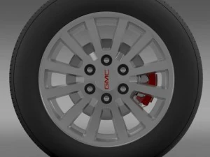 gmc yukon hybrid 2012 wheel 3D Model