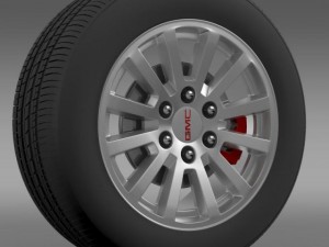gmc yukon hybrid 2012 wheel 3Dモデル