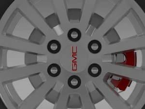 gmc yukon hybrid 2012 wheel 3D Model