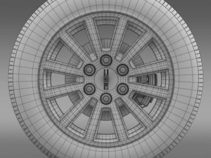 gmc yukon hybrid 2012 wheel 3Dモデル