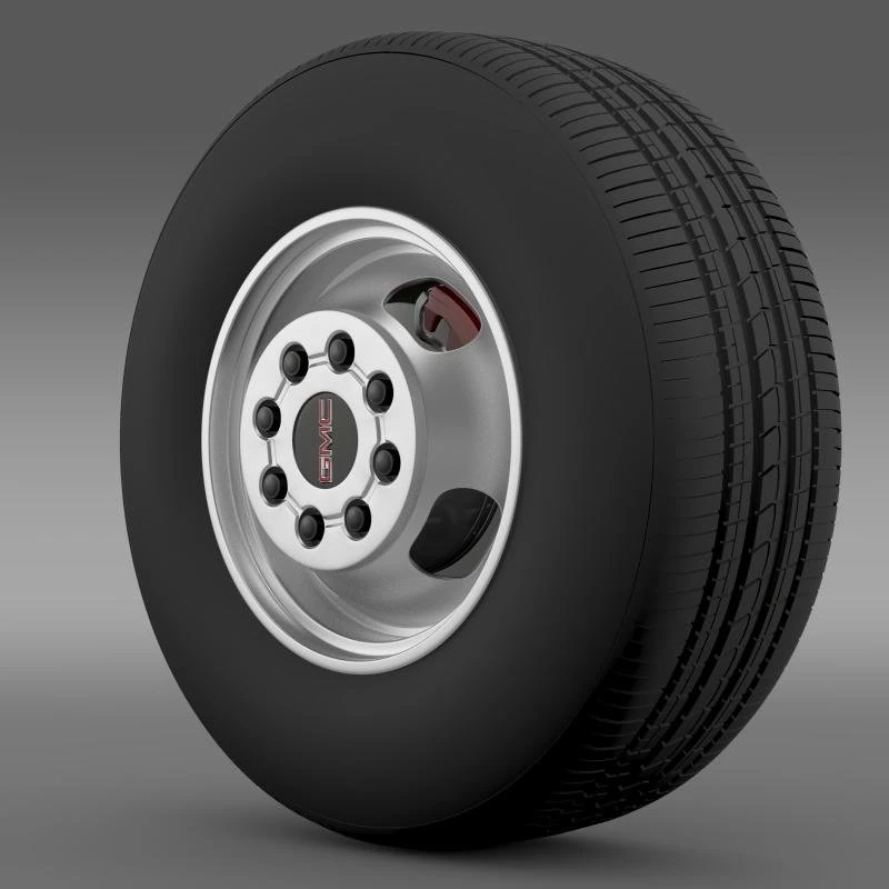 gmc sierra 3500hd 2008 wheel 3D Model .c4d .max .obj .3ds .fbx .stl .blend 