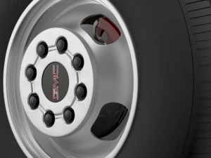 gmc sierra 3500hd 2008 wheel 3D Model