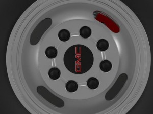 gmc sierra 3500hd 2008 wheel 3D-Modell