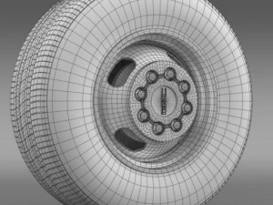 gmc sierra 3500hd 2008 wheel 3D Model