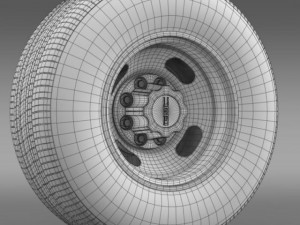 gmc sierra 3500hd 2008 2 wheel 3D Model
