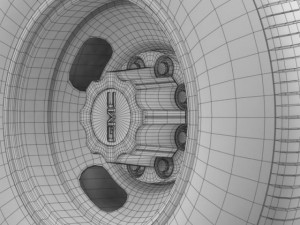 gmc sierra 3500hd 2008 2 wheel 3D Model