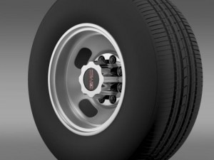 gmc sierra 3500hd 2008 2 wheel 3D Model