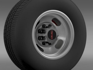 gmc sierra 3500hd 2008 2 wheel 3D Model