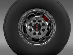 gmc sierra 2500hd 2wd crew 2009 wheel 3D Model