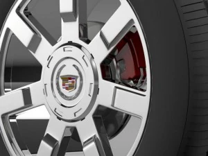 cadillac escalade esv 2wd2 wheel 3D Model