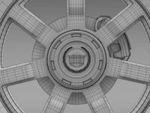 cadillac escalade esv 2wd2 wheel 3D Model