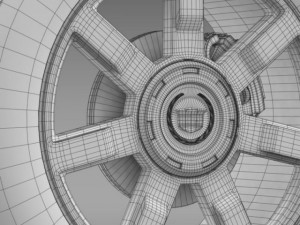 cadillac escalade esv 2wd2 wheel 3D Модель