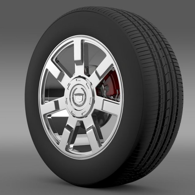 cadillac escalade esv 2wd1 wheel 3D 模型 .c4d .max .obj .3ds .fbx .stl .blend 