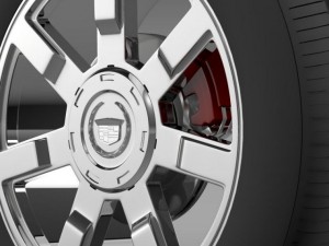 cadillac escalade esv 2wd1 wheel 3D 模型