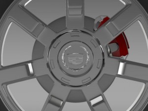 cadillac escalade esv 2wd1 wheel 3D 模型
