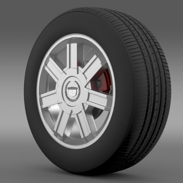 cadillac escalade awd 2012 wheel 3D 모델 .c4d .max .obj .3ds .fbx .stl .blend 