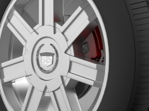 cadillac escalade awd 2012 wheel 3D 모델