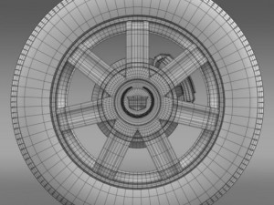 cadillac escalade awd 2012 wheel 3D 모델