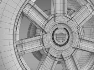 cadillac escalade awd 2012 wheel 3D 모델
