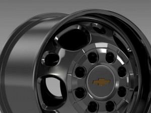 chevrolet silverado 2500hd2wd crew 2008 rim Modelo 3D