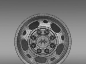 chevrolet silverado 2500hd2wd crew 2008 rim Modelo 3D