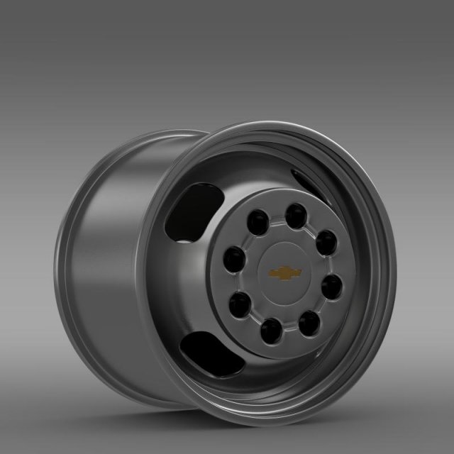 chevrolet silverado 3500hd 2008 rim 3D Модель .c4d .max .obj .3ds .fbx .stl .blend 