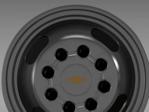 chevrolet silverado 3500hd 2008 rim 3D Модель