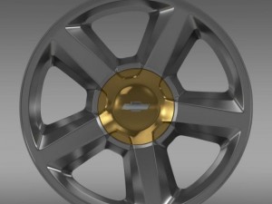 chevrolet suburban  ltz 2007 rim 3D 模型